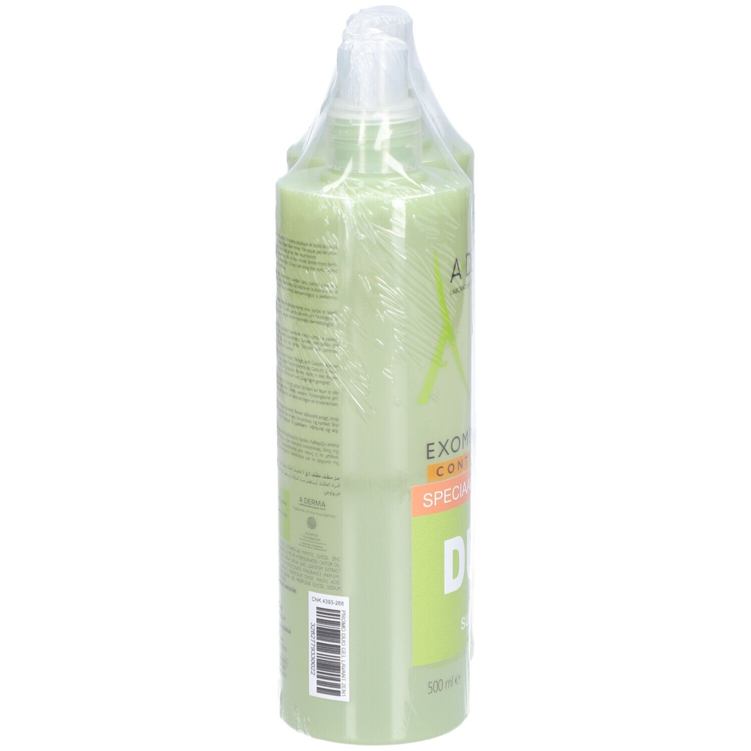 A-Derma Exomega Control Wasgel Lichaam & Haren 500ml DUO