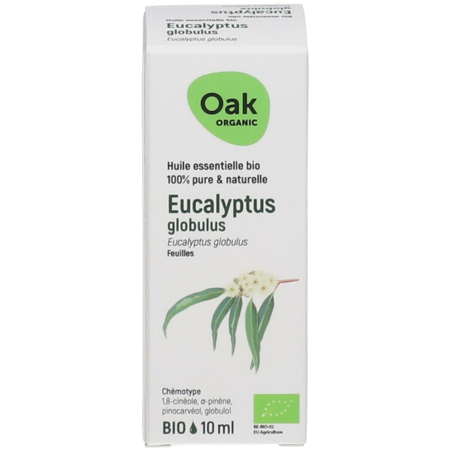 Oak Eucalyptus Globulus Huile Essentielle Bio