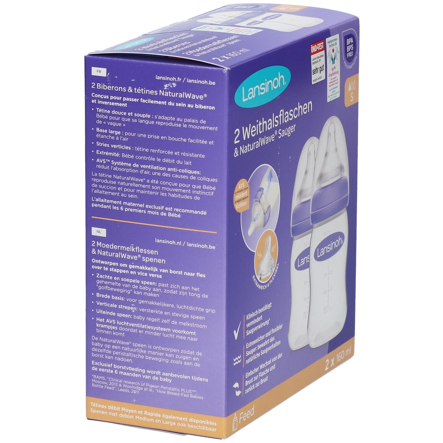 Lansinoh Biberon Avec Tétine NaturalWave®