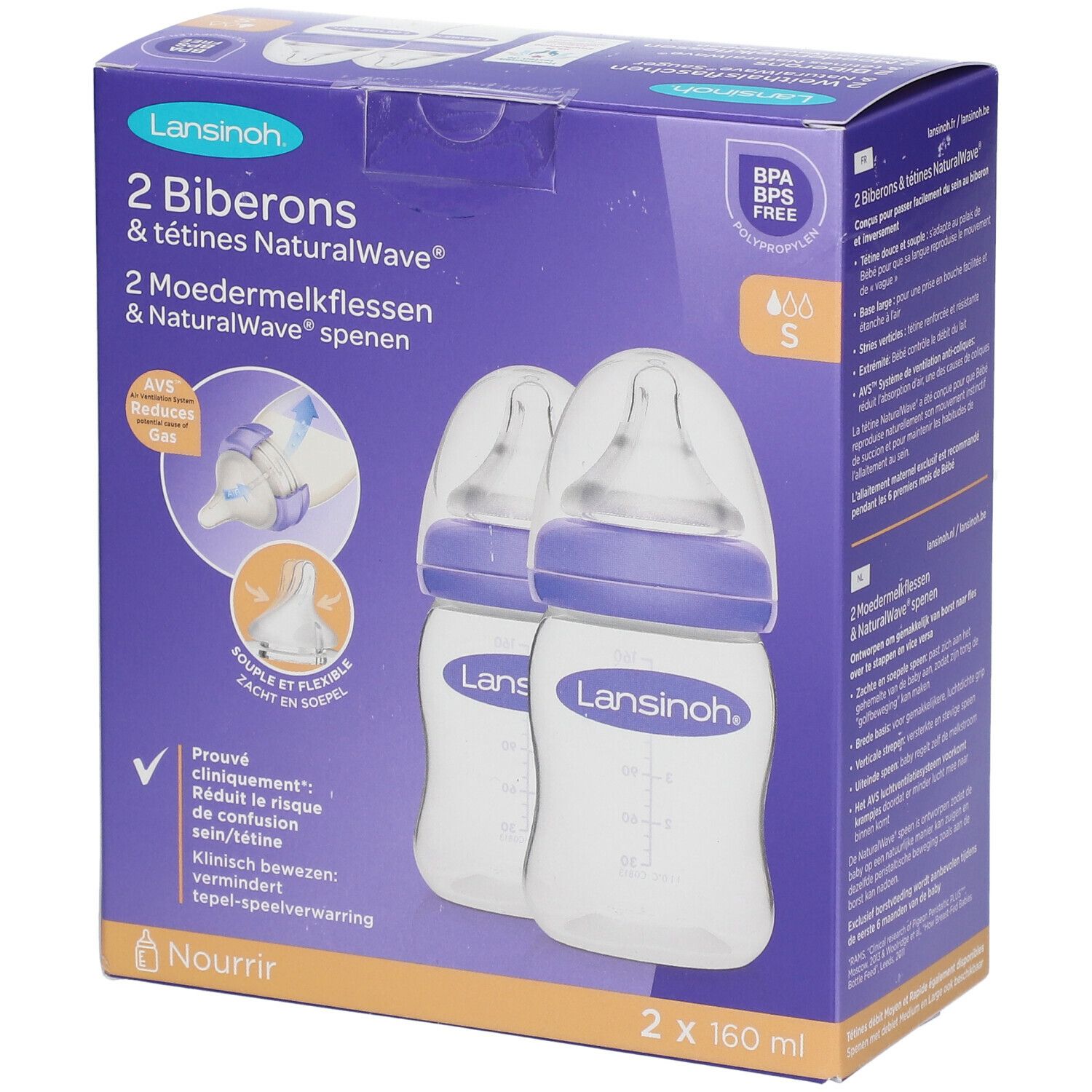 Lansinoh Biberon Avec Tétine NaturalWave®