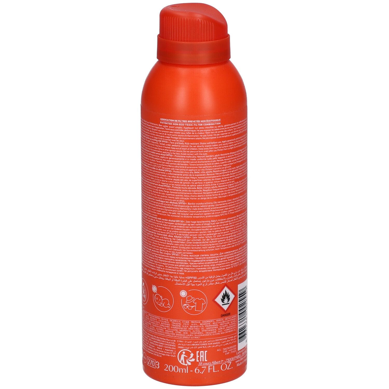 SVR Sun Secure Lait Crépitant Spray SPF50+