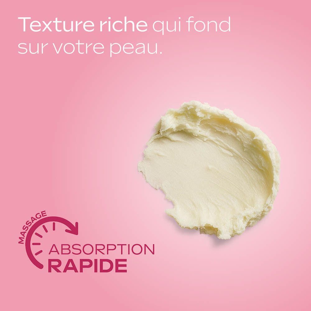 Emballage Weleda Mama Body Butter avec une image stylisée d'une femme enceinte et du texte.