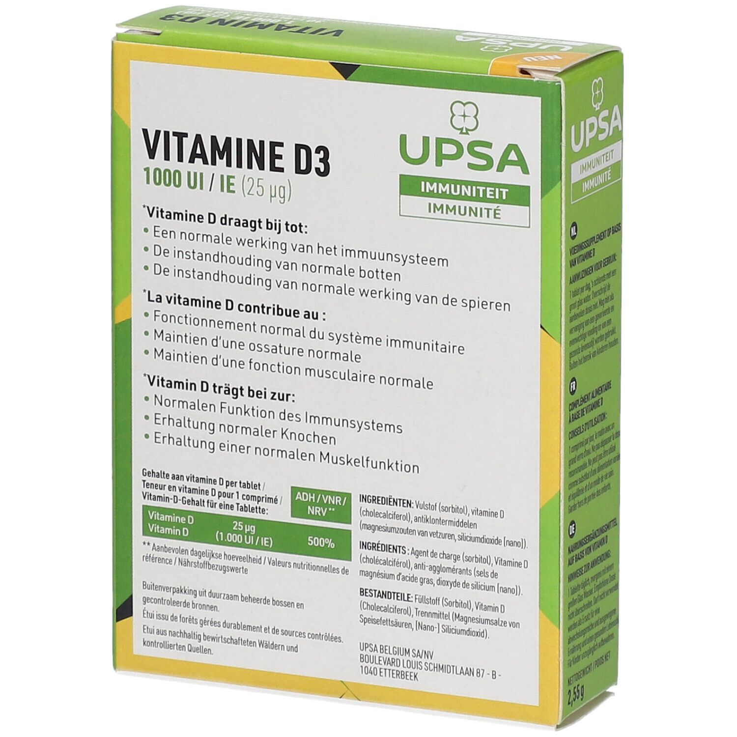 UPSA-D Immunity Vitamine D3 1000UI / EI