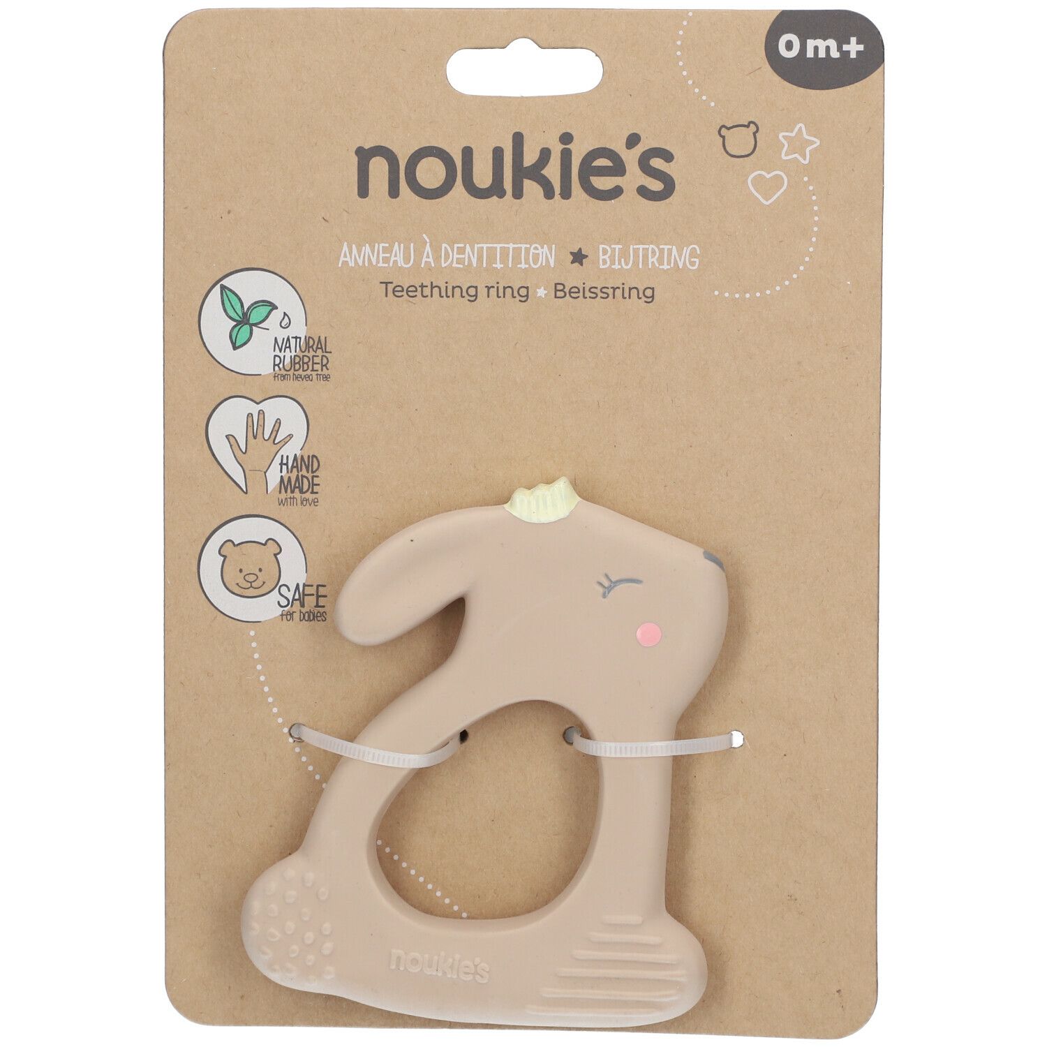 Noukie's Anneau de Dentition Lapin Beige