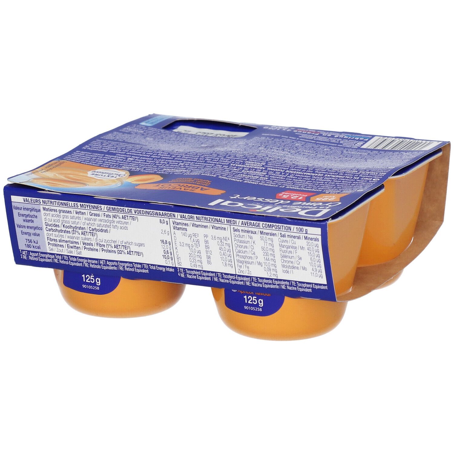 Delical La Floridine Creme Dessert Abrikoos