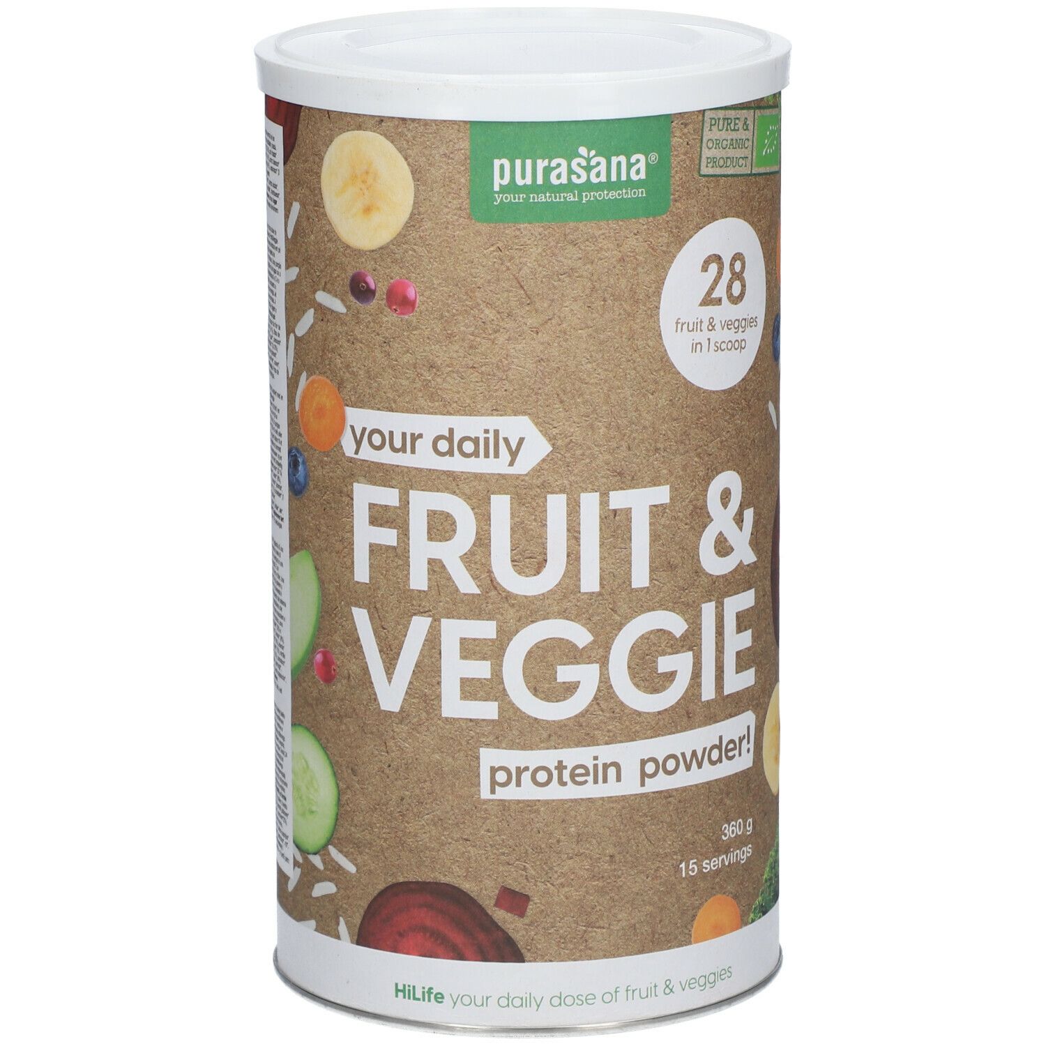 Purasana® Fruit & Veggie Poudre de Protéines Bio