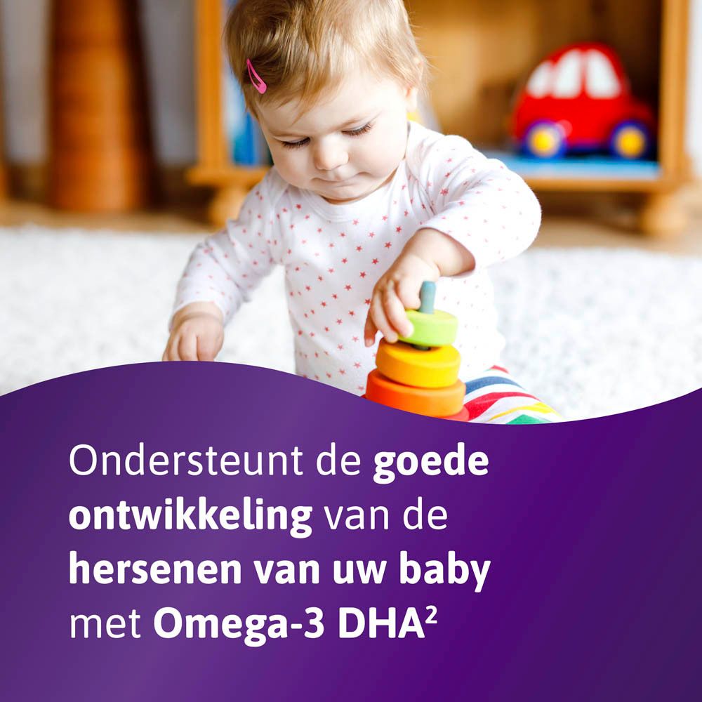 Omnibionta 3 verpakking. Tekst: Postnatal 3, Borstvoeding. Bevat tabletten en capsules.