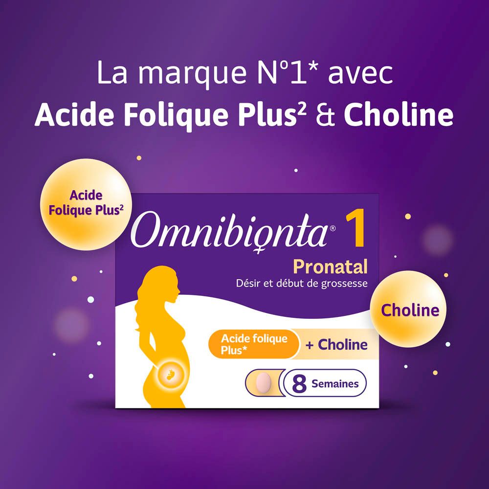 Omnibionta® Pronatal 1 | Désir et Début de Grossesse | Boîte de 12 semaines