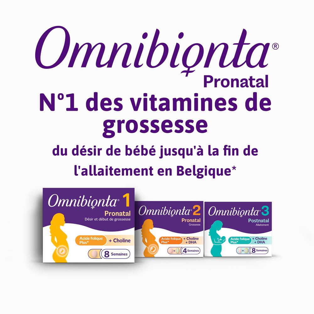 Omnibionta® Pronatal 1 | Désir et Début de Grossesse | Boîte de 12 semaines