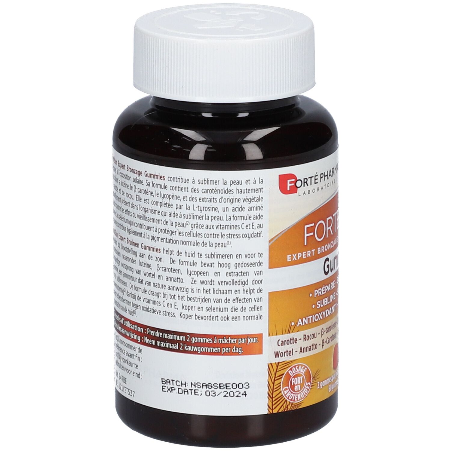 Forté Pharma Fortésun Expert Bronzage Gummies