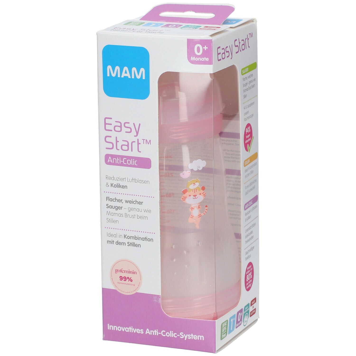 MAM Easy Start™ Anti-Koliek Zuigfles Girl 0 Maanden+