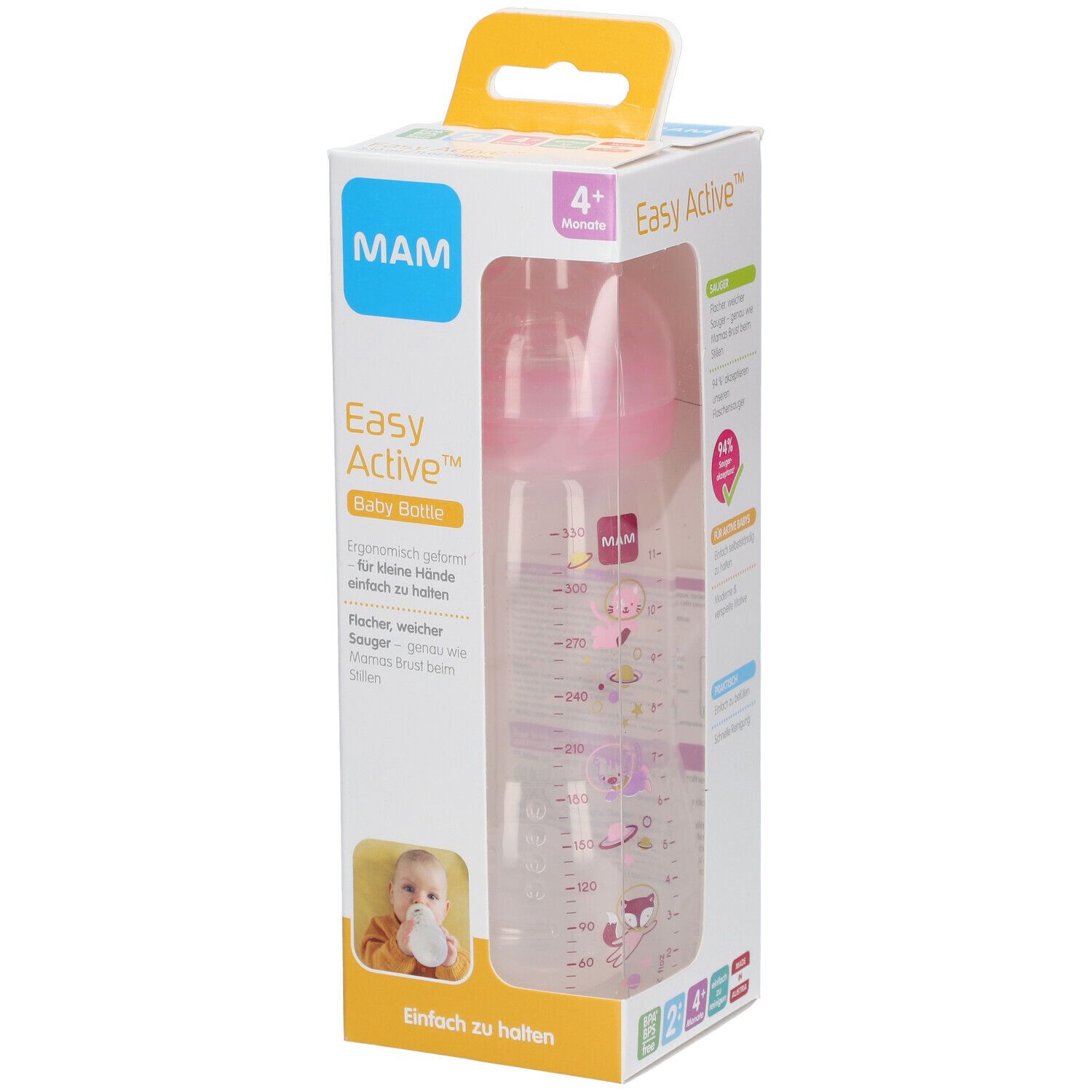 MAM Easy Active™ Zuigfles Girl 4 Maanden+