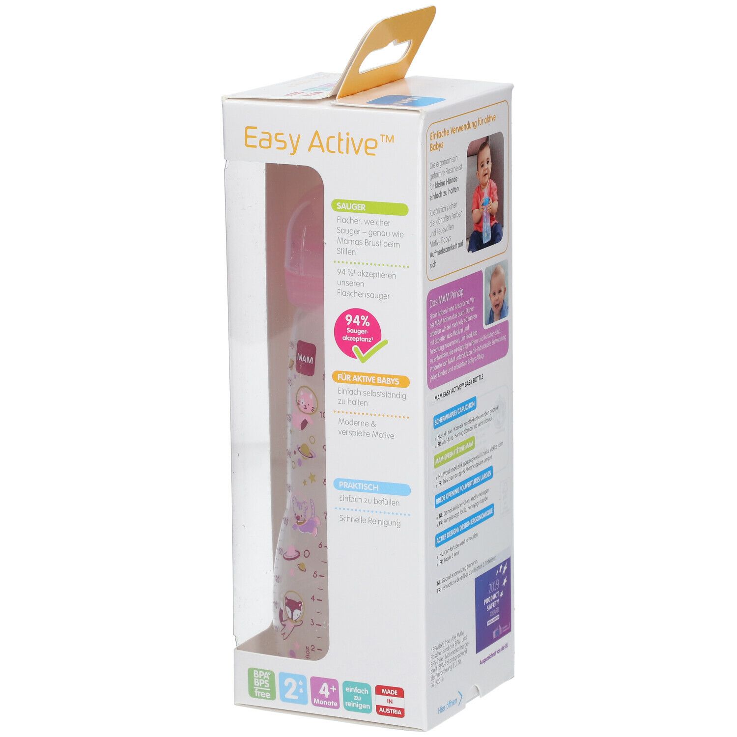 MAM Easy Active™ Zuigfles Girl 4 Maanden+