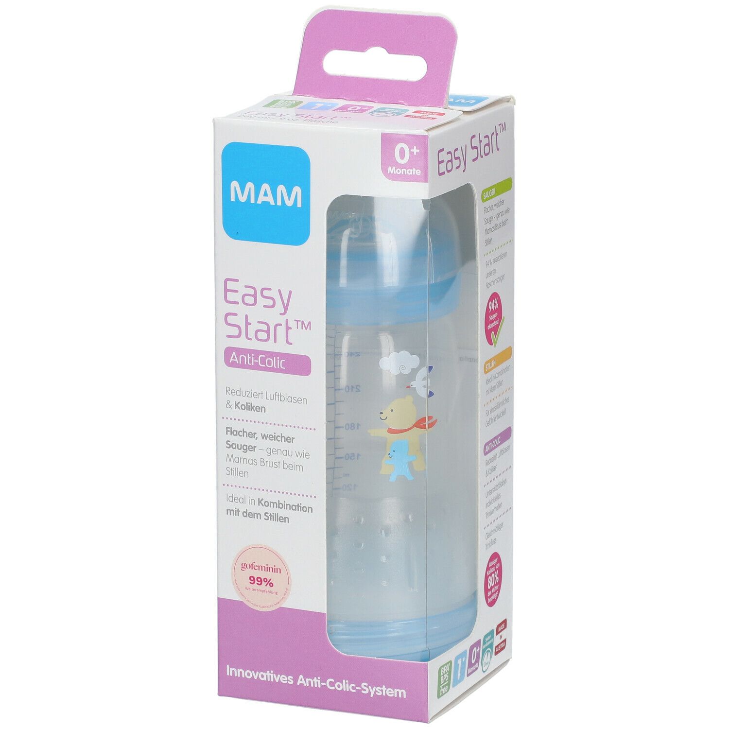 MAM Easy Start™ Anti-Koliek Zuigfles Boy 0 Maanden+