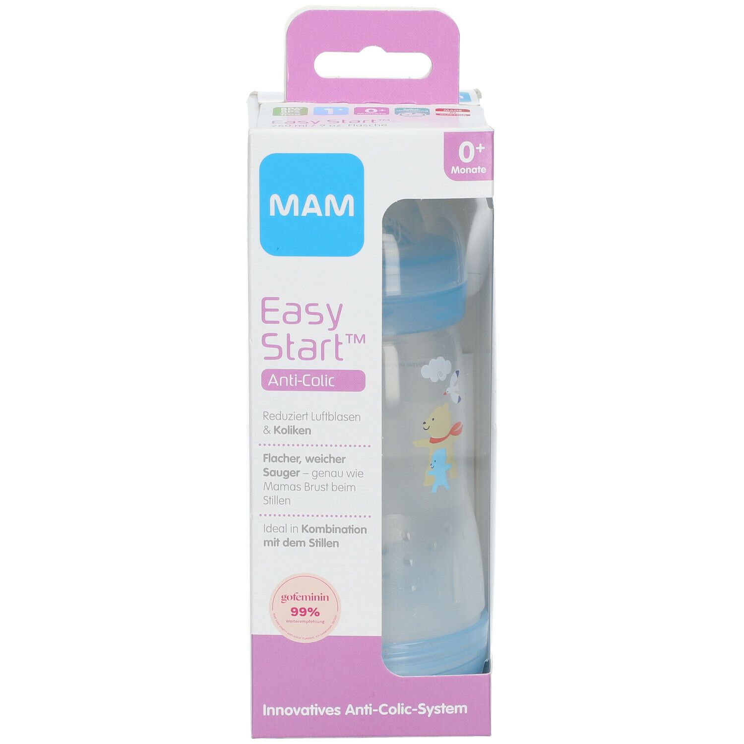 MAM Easy Start™ Anti-Koliek Zuigfles Boy 0 Maanden+