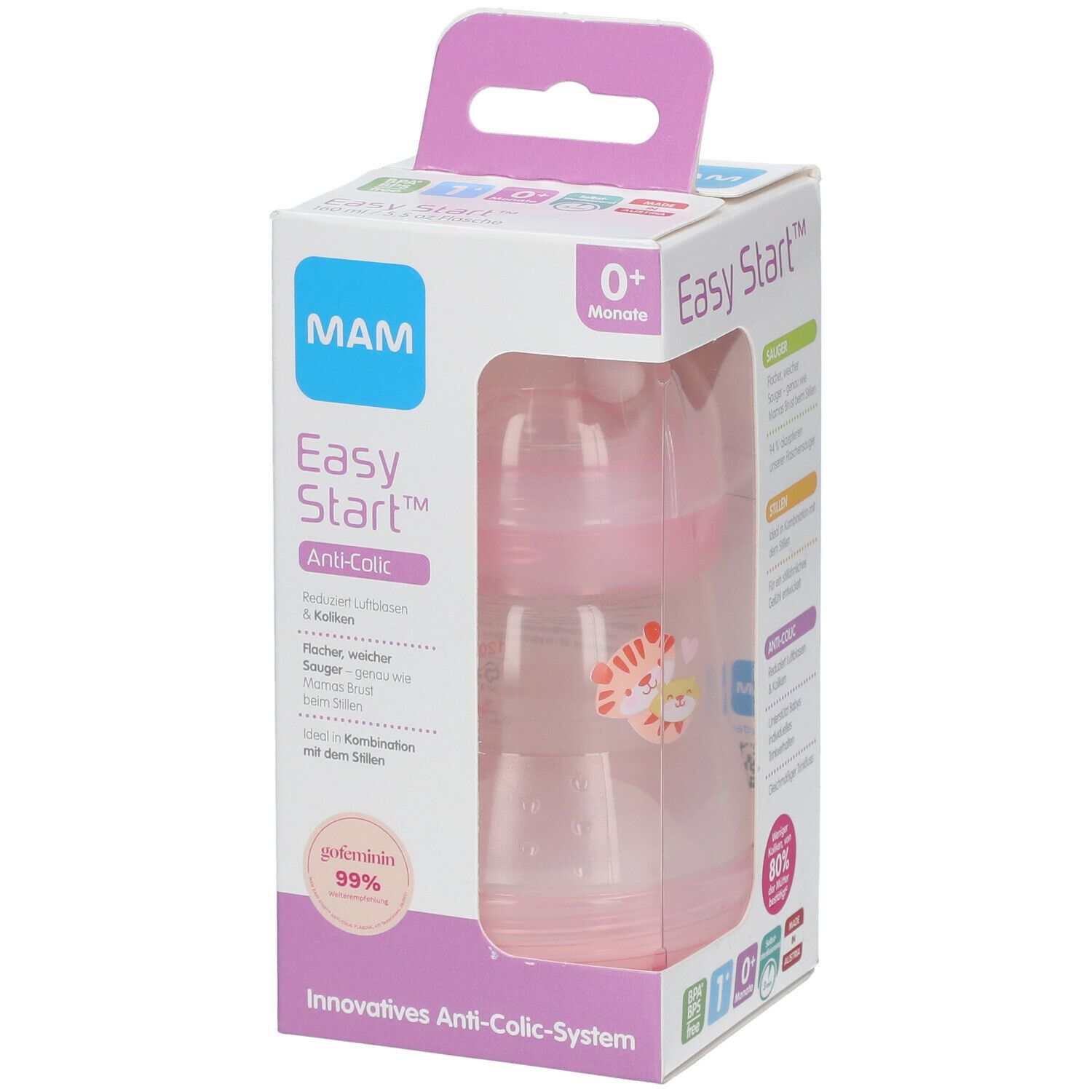 MAM Easy Start™ Anti-Colique Biberon Fille 0 Mois+