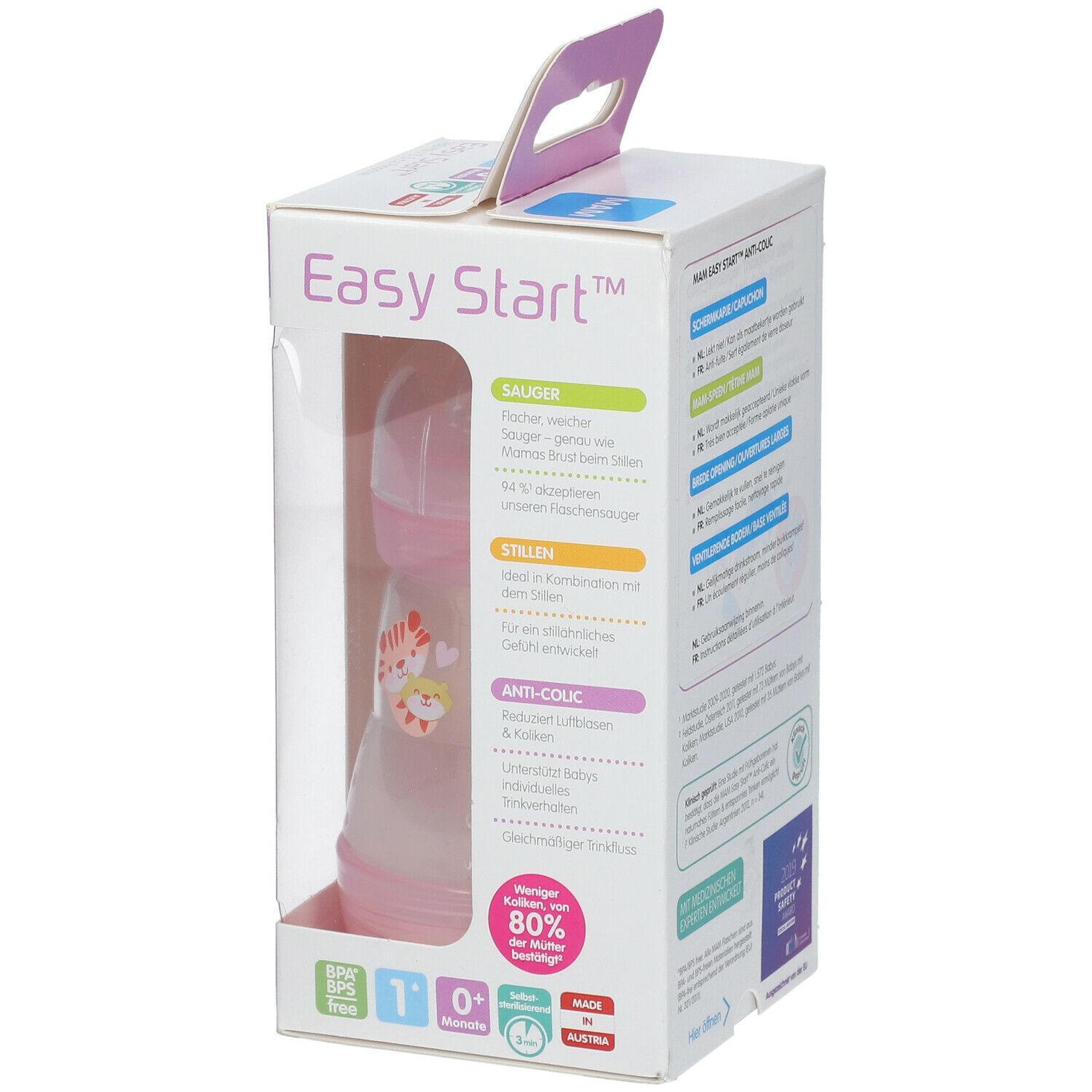 MAM Easy Start™ Anti-Colique Biberon Fille 0 Mois+