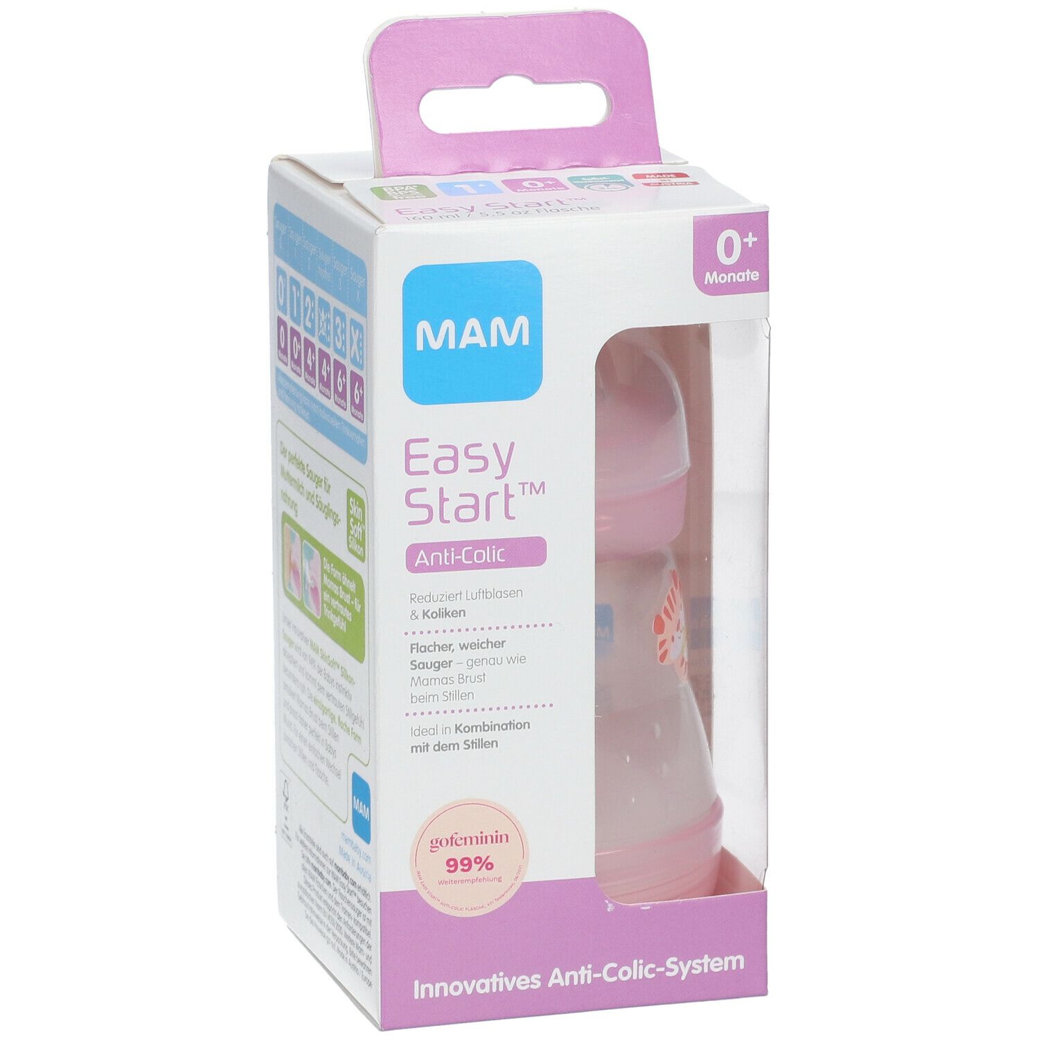 MAM Easy Start™ Anti-Colique Biberon Fille 0 Mois+