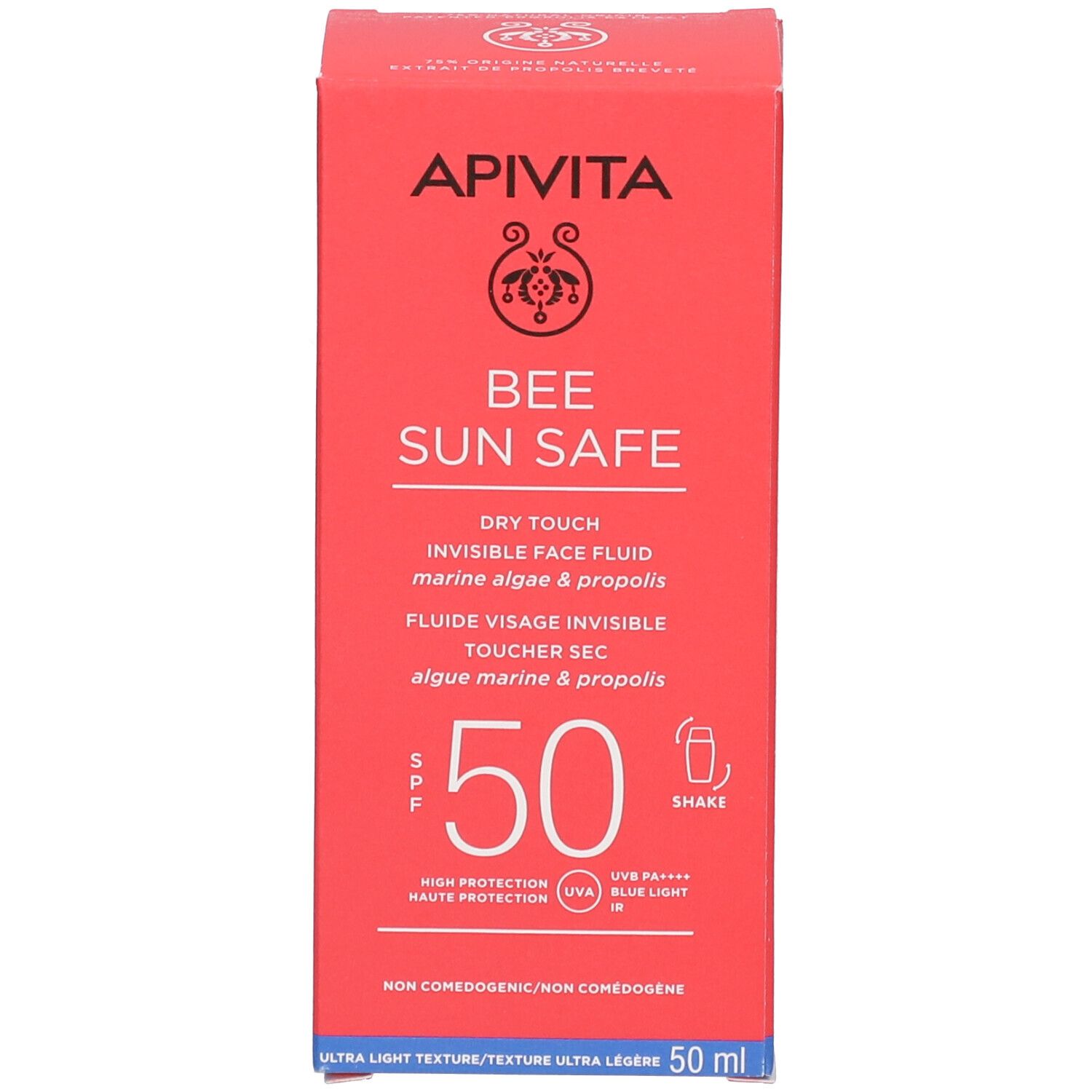API VITA Bee Sun Safe fluide visage invisible LSF 50, 50 ml.