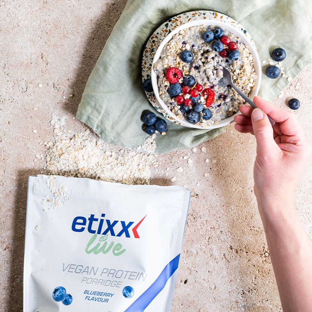 Etixx Live Vegan Protein Porridge Blueberry