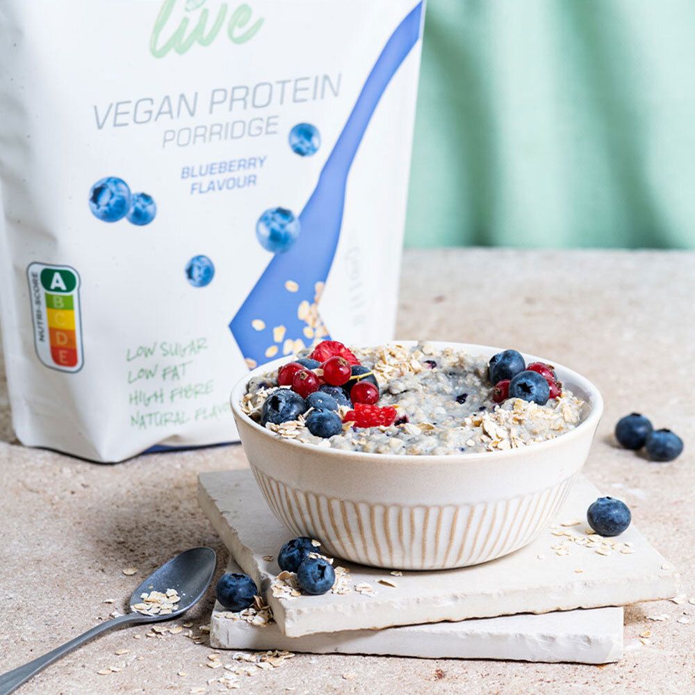 Etixx Live Vegan Protein Porridge Blueberry