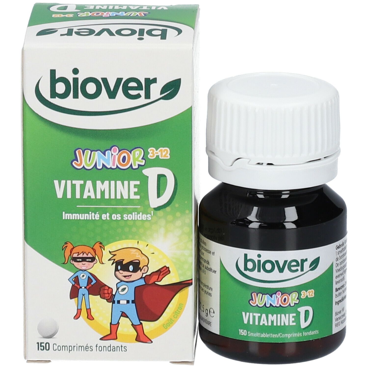 Biover Junior Vitamine D Citroen