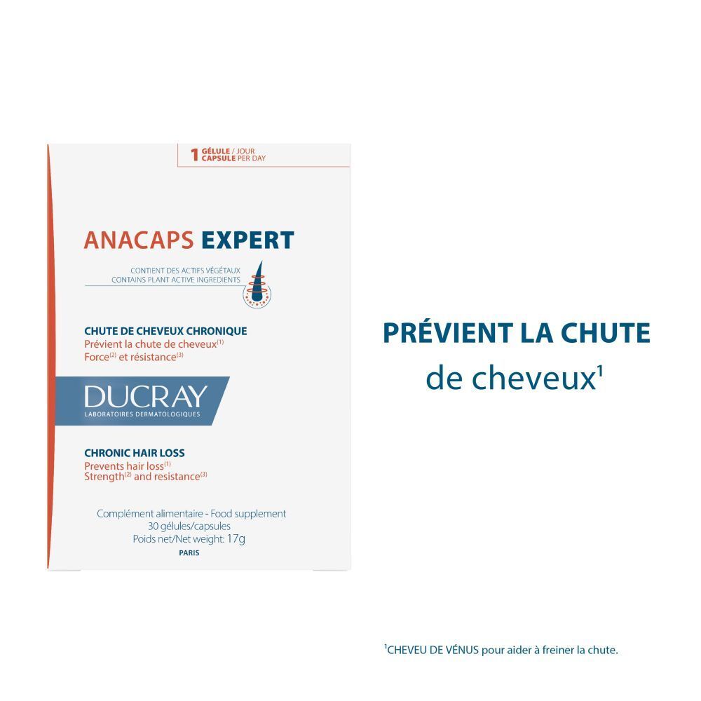 Ducray Anacaps Expert Chute de Cheveux Chronique Nouvelle Formule