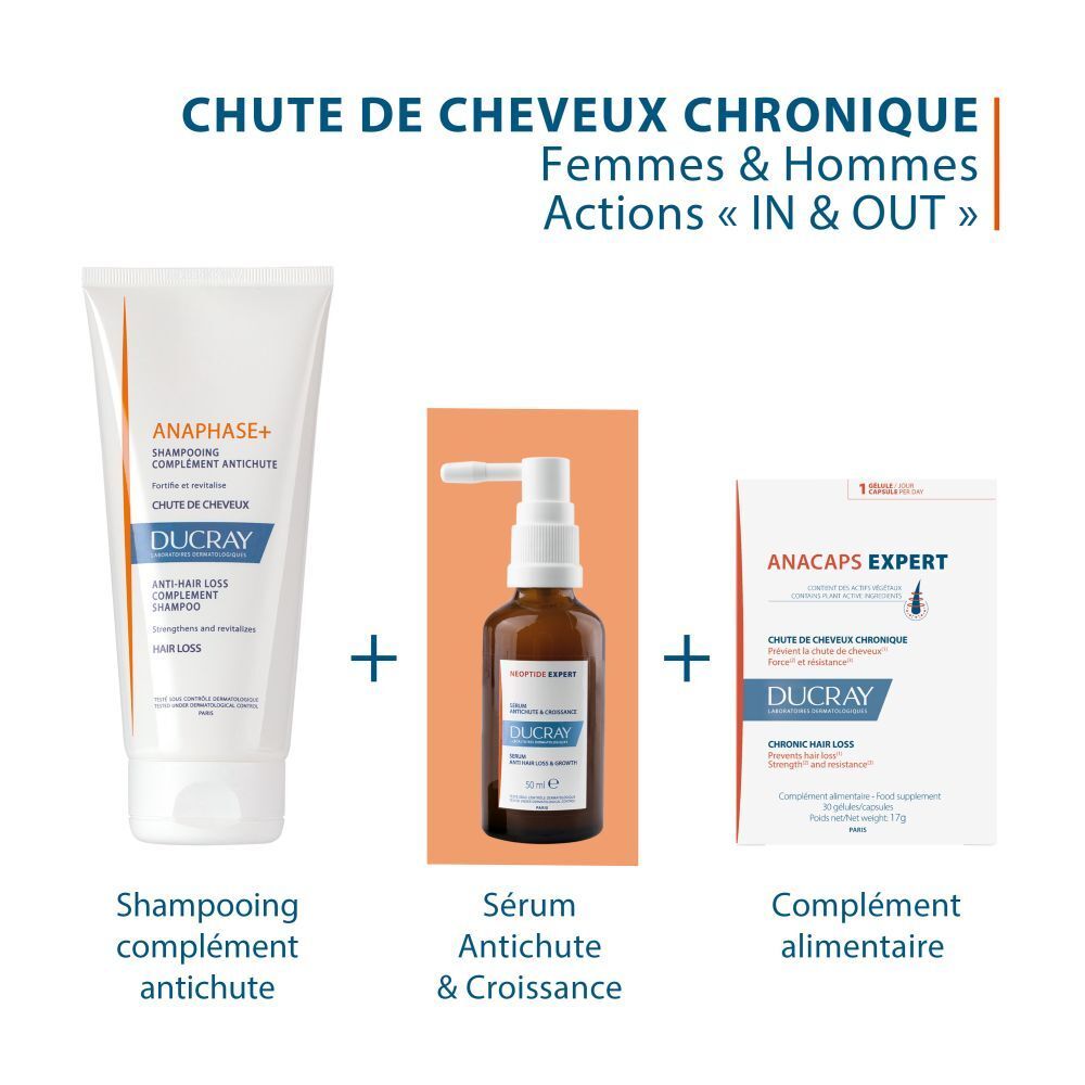 Ducray Anacaps Expert Chute de Cheveux Chronique Nouvelle Formule