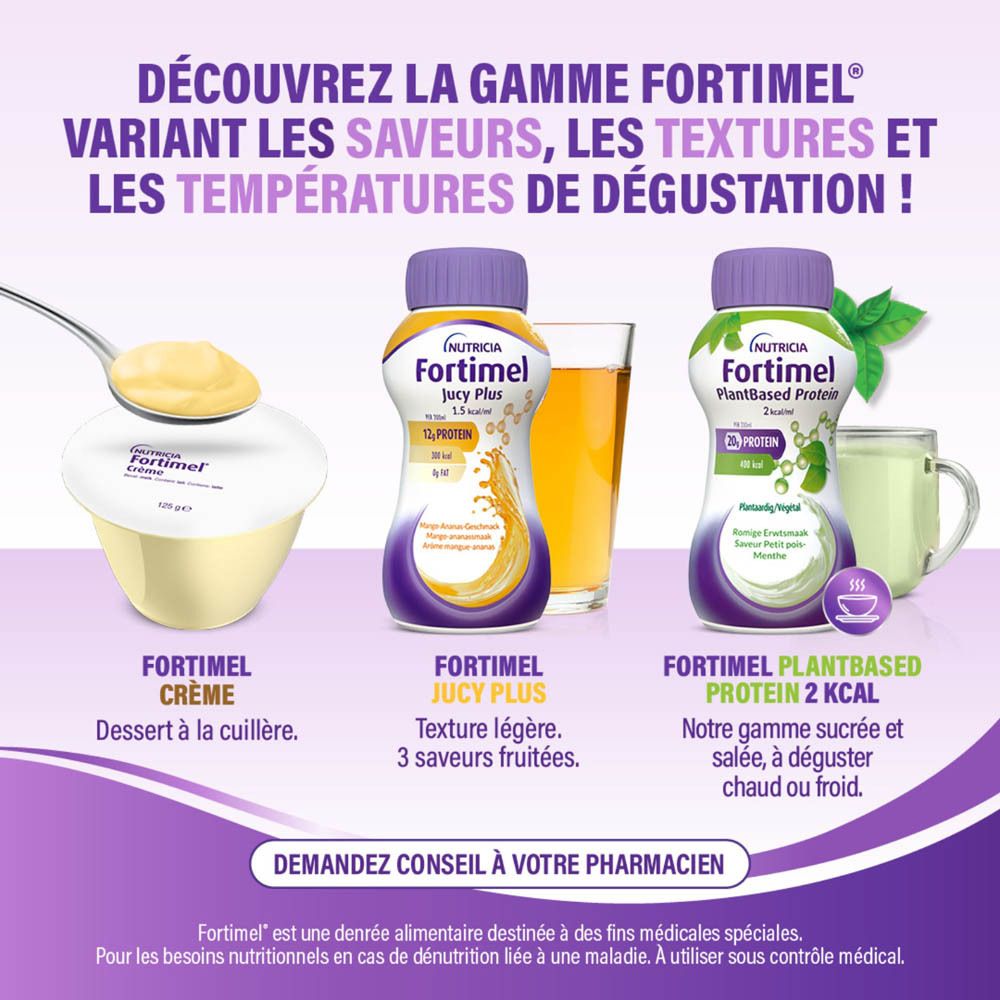 Fortimel Crème Saveur Café | Complément Nutritionnel Dénutrition