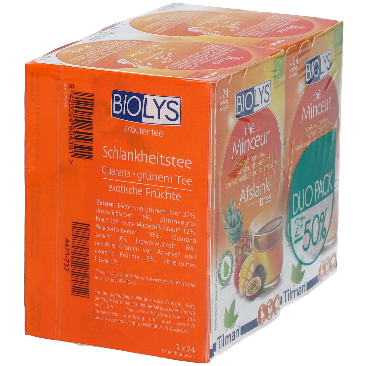 Biolys Thé Minceur Thé Vert Guarana DUO PROMO