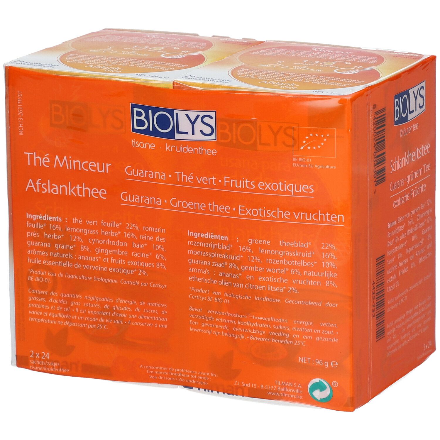 Biolys Thé Minceur Thé Vert Guarana DUO PROMO