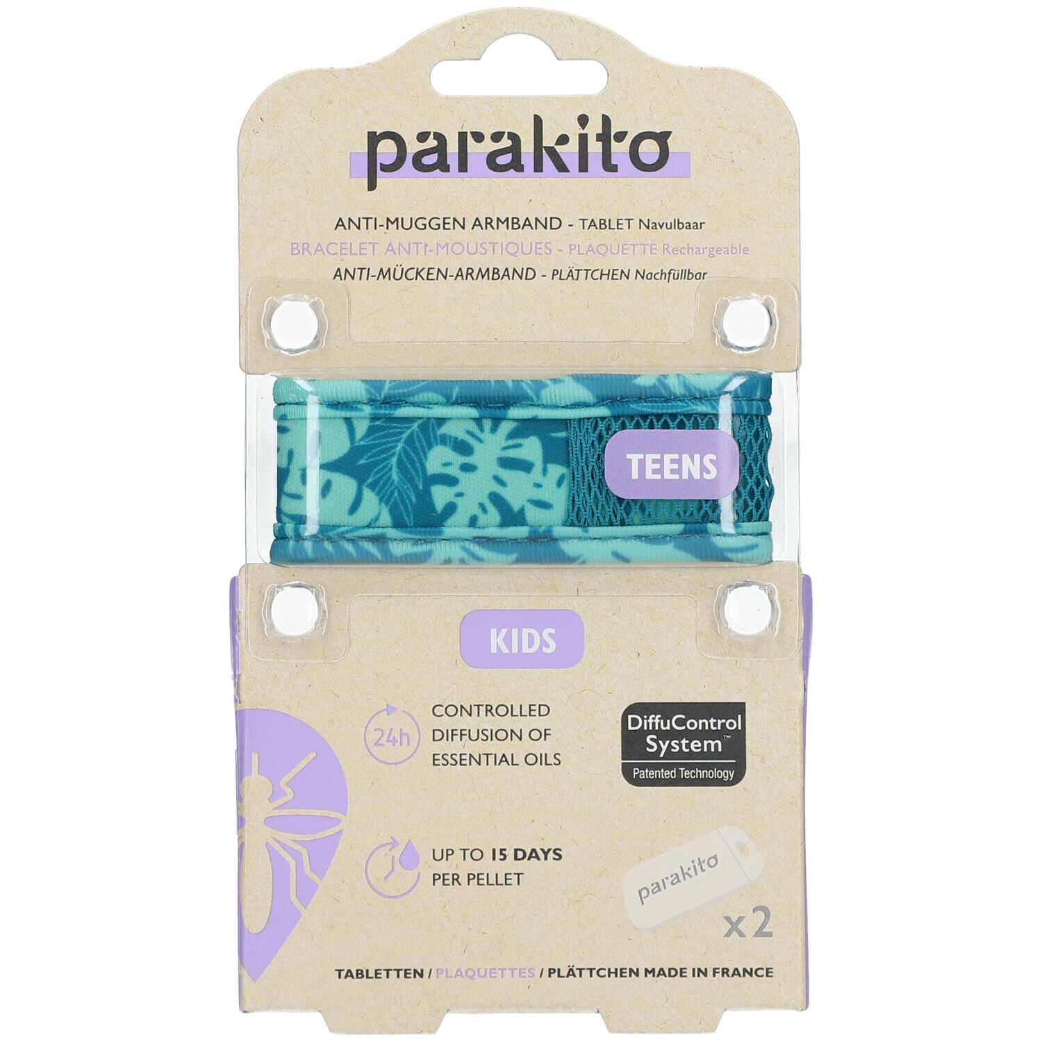 Para'Kito Anti-Mug Polsband Teens Tropische Bladeren