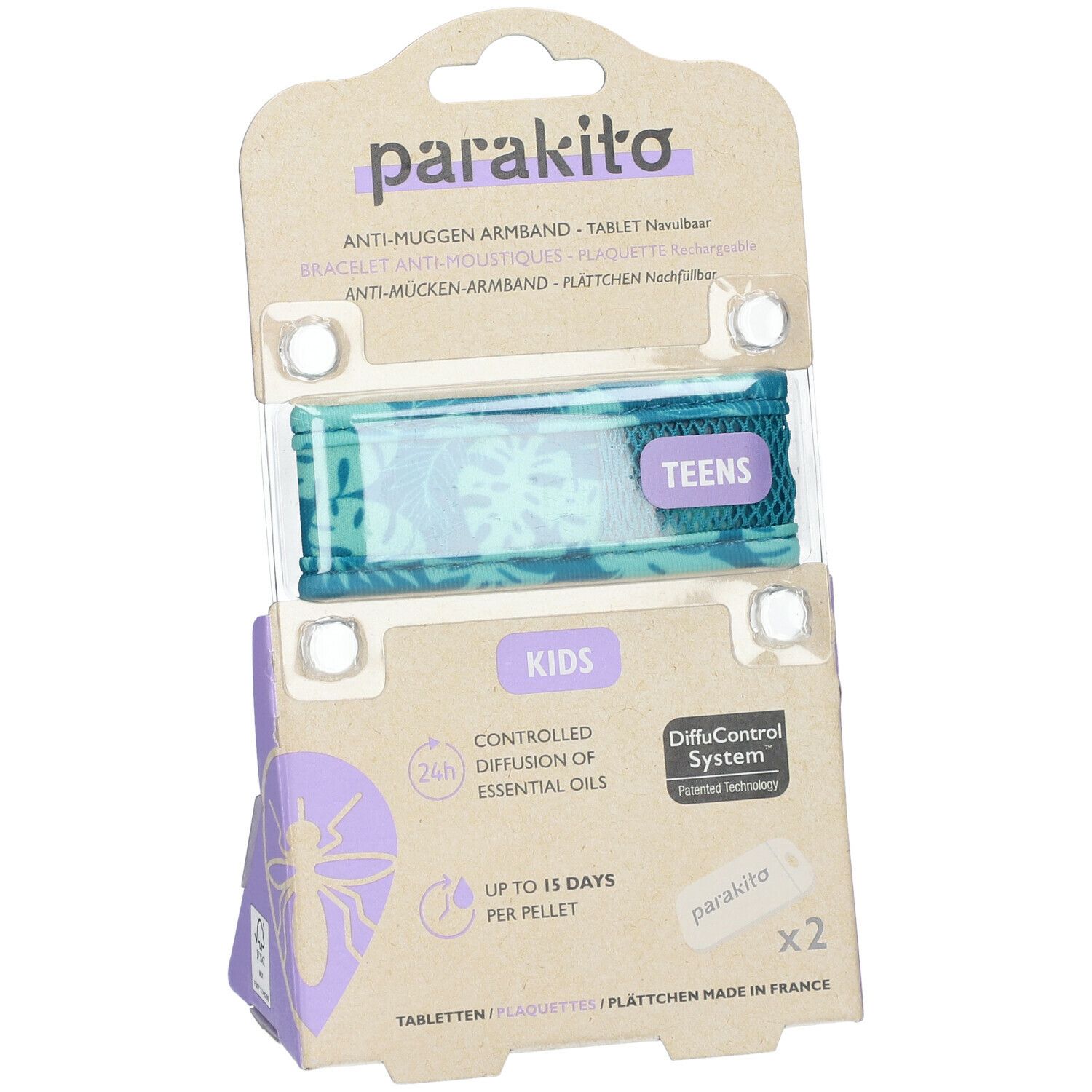 Para'Kito Anti-Mug Polsband Teens Tropische Bladeren