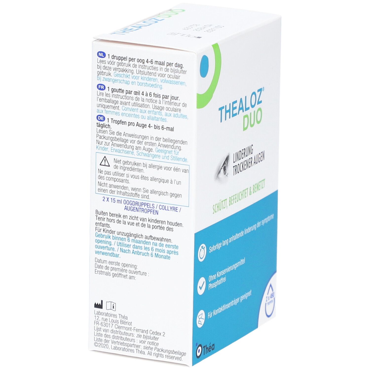 THEALOZ® Duo Gouttes pour les yeux