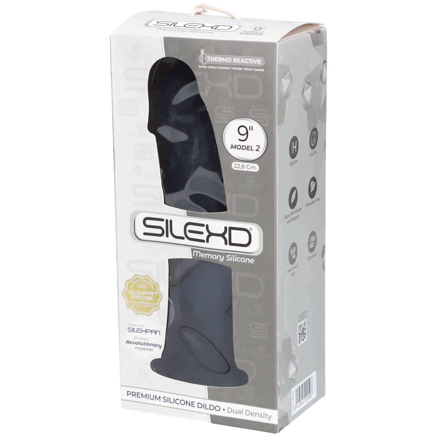 Silexd® Premium Silicone Dildo Model 2 - 23 cm Zwart