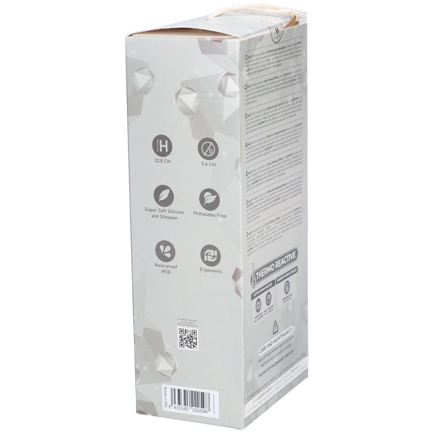 Silexd® Premium Silicone Dildo Model 2 - 23 cm Zwart