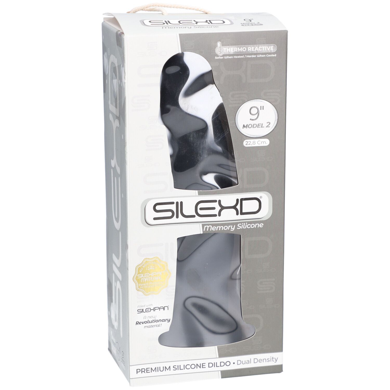 Silexd® Premium Silicone Dildo Model 2 - 23 cm Zwart