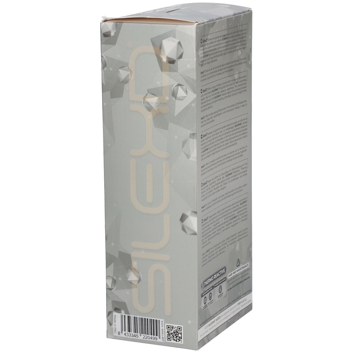 Silexd® Premium Silicone Dildo Model 4 - 21,5 cm Zwart