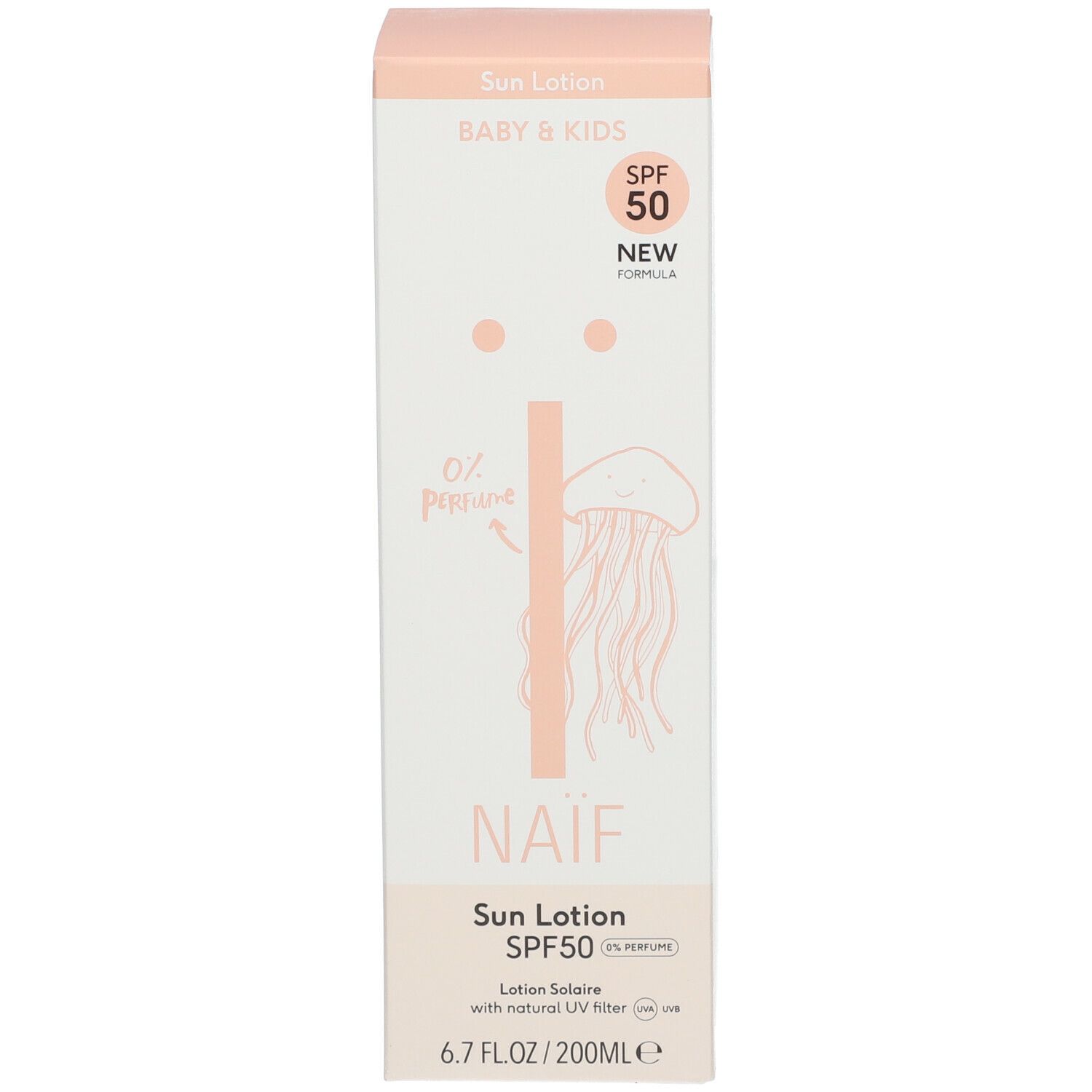 Naïf Baby & Kids Lotion Solaire SPF50 0 % Parfum