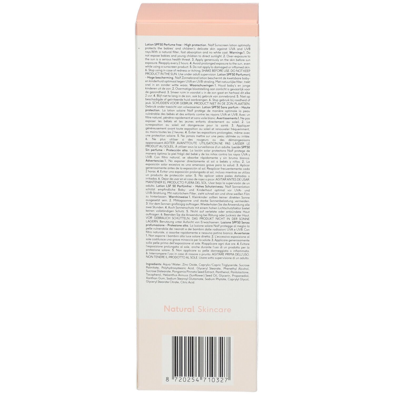 Naïf Baby & Kids Lotion Solaire SPF50 0 % Parfum