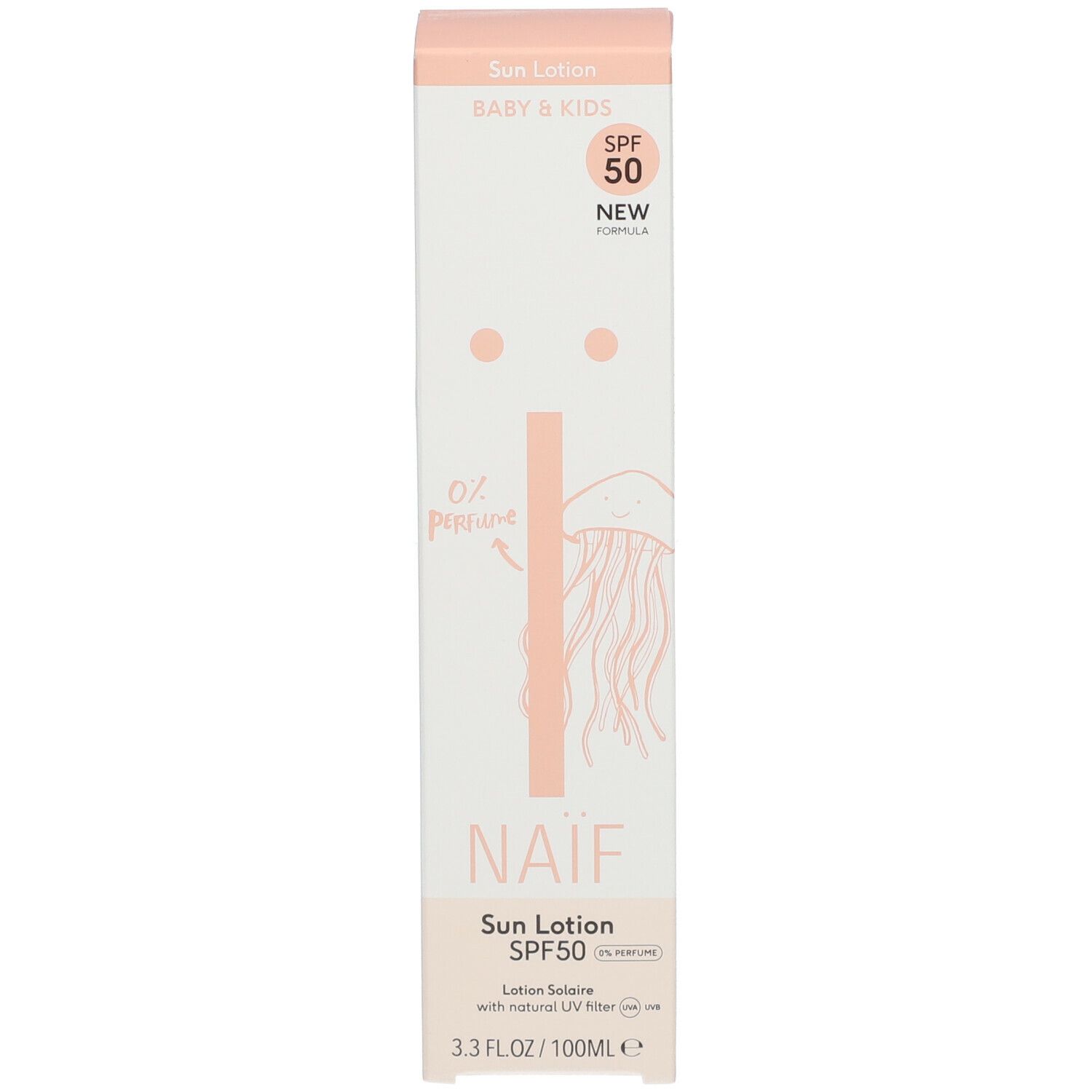 Naïf Baby & Kids Lotion Solaire SPF50 0 % Parfum