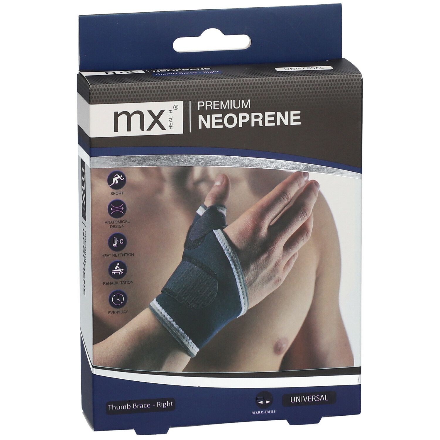 MX Health Premium Neoprene Brace Duim Rechts