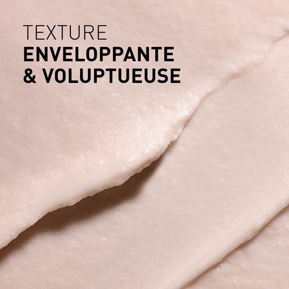 Texte: Efficacité prouvée sur 10 signes de l'âge. Fond doré.