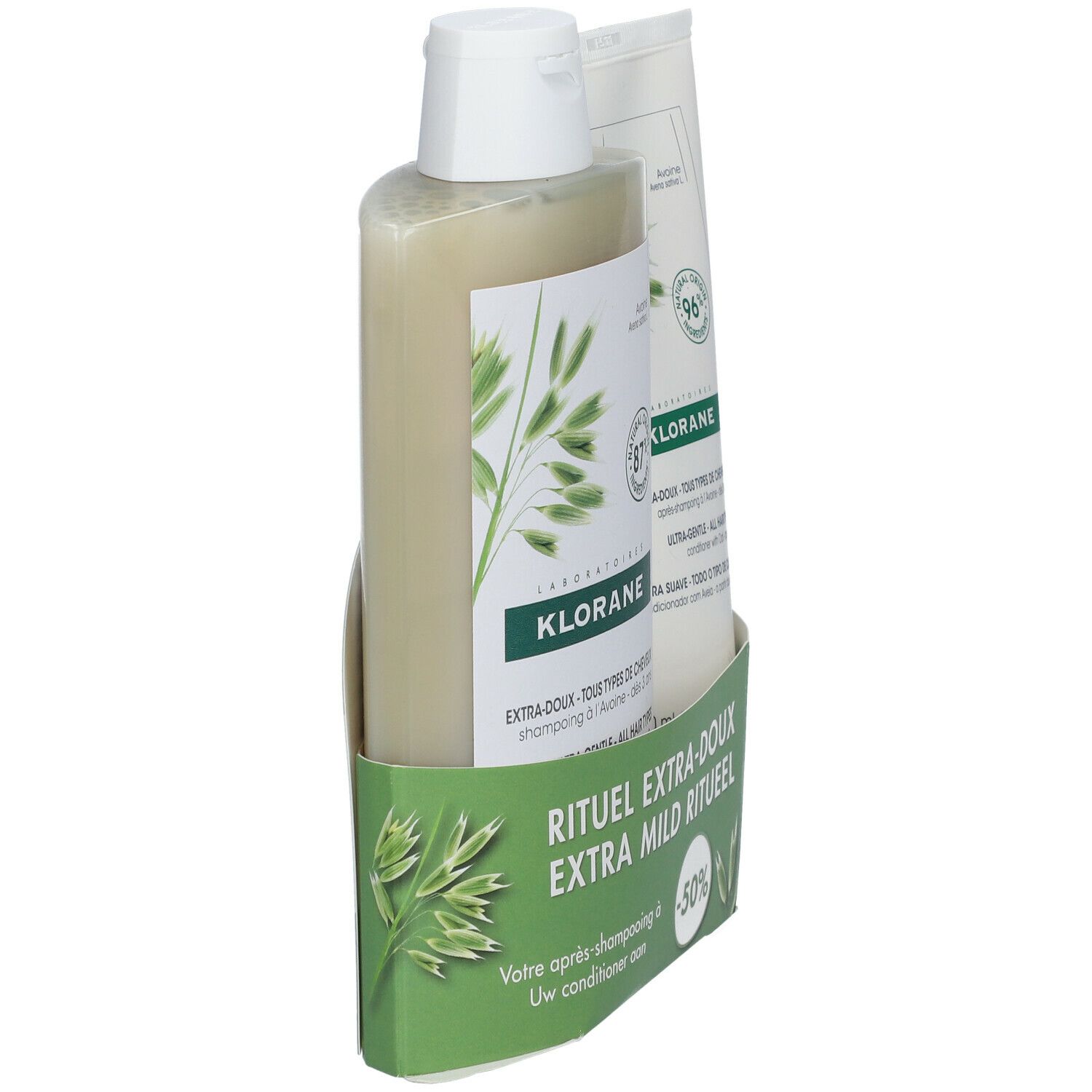 Klorane Extra-Doux Shampooing + Baume Après-Shampooing à l'Avoine