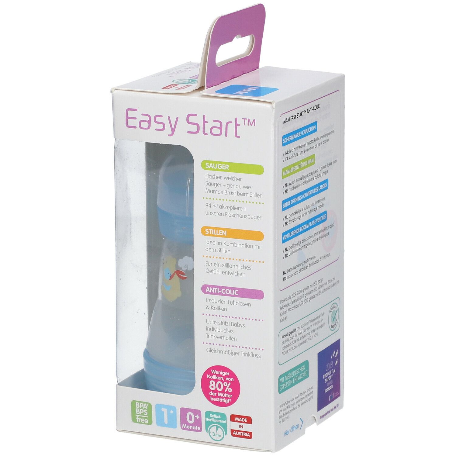 MAM Easy Start™ Anti-Koliek Zuigfles Boy 0 Maanden+