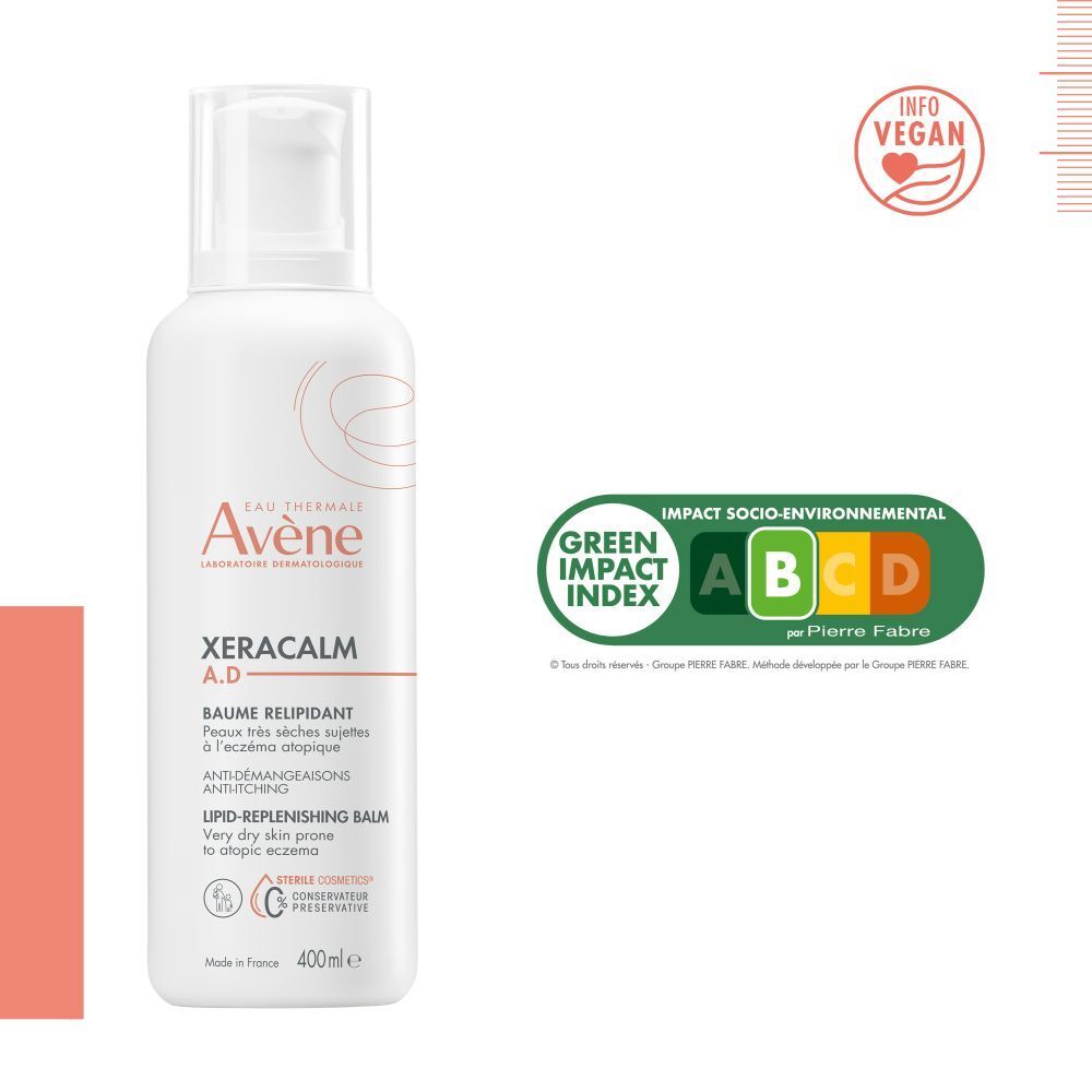 Avène XeraCalm A.D Baume relipidant | Peau très sèche sujette à l'eczéma atopique et aux démangeaisons