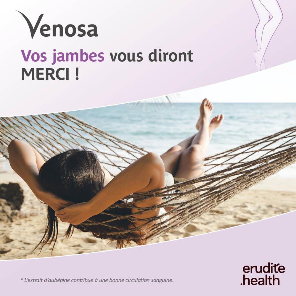 Boîte Trenker Venosa de 90 comprimés, face avant avec informations produit.