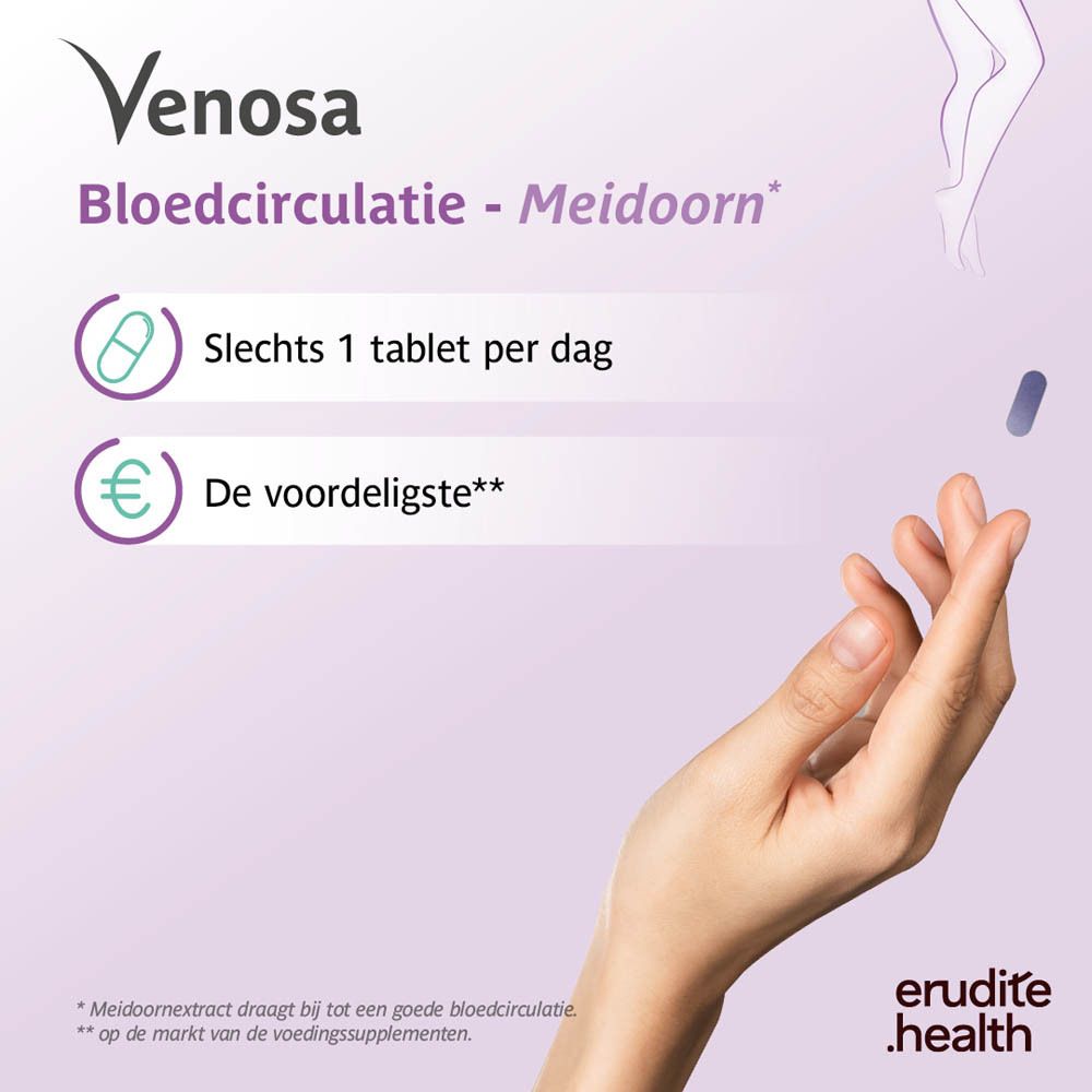 Trenker Venosa verpakking met 90 tabletten, voorkant met productinformatie.