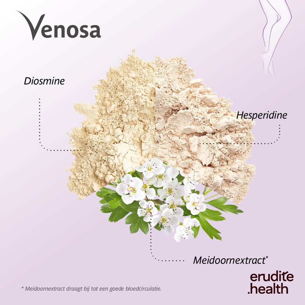 Trenker Venosa verpakking met 90 tabletten, voorkant met productinformatie.