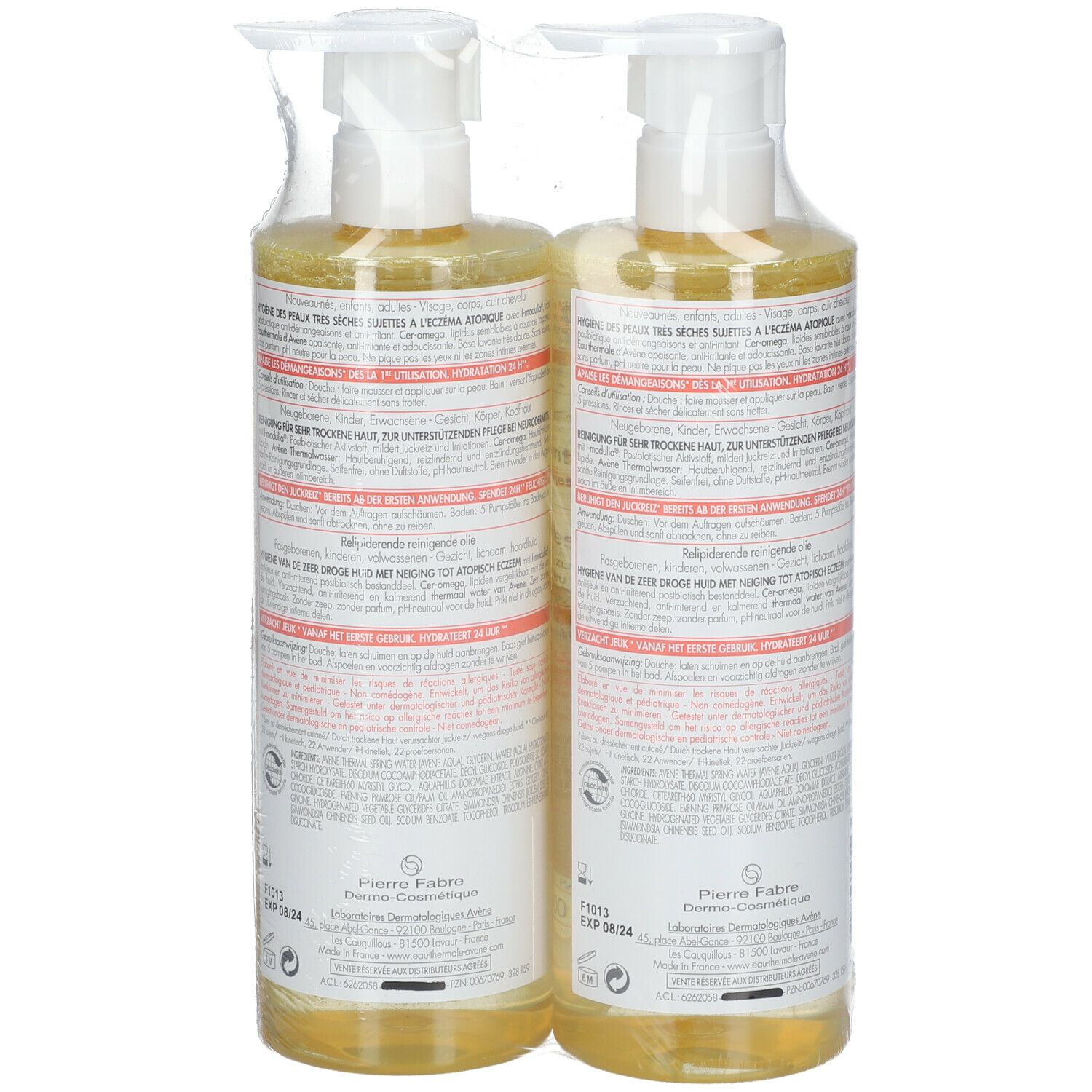 Avène XeraCalm A.D Huile Lavante Relipidante DUO